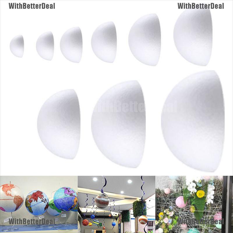 Polystyrene Styrofoam Half Ball Foam DIY Craft Party Celebration ...