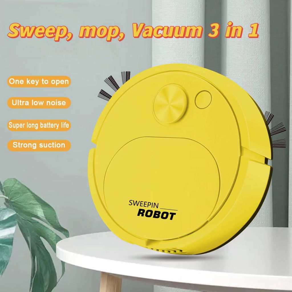 Smart sweeping robot USB rechargeable wet and dry household cleaning