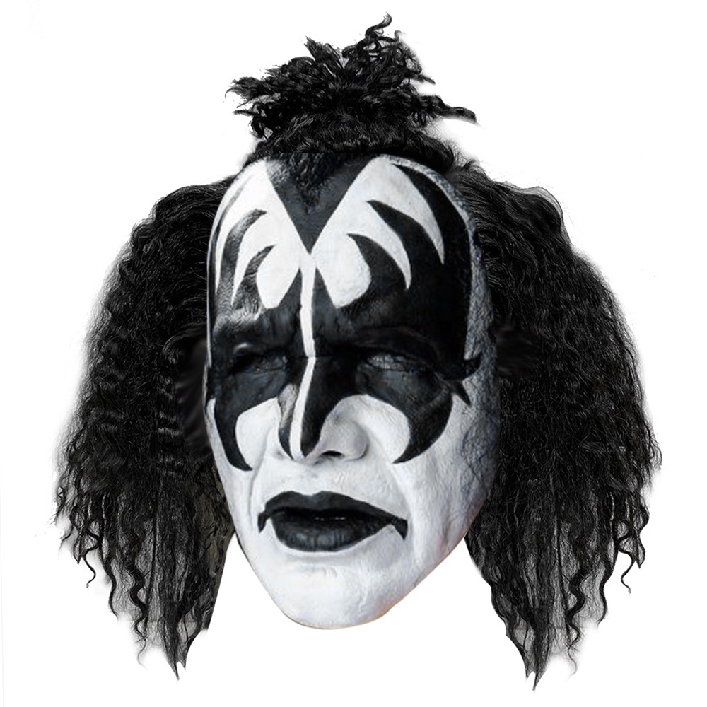 The Demon Costume Accessory Cosplay Masks Kiss Gene Simmons Mask Latex