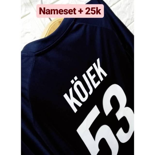 Nameset (name and back number) | Shopee Philippines