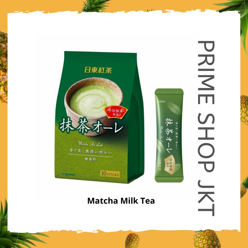 Nitto Kocha Matcha Milk Tea Powder 100 Hokkaido Milk Contents 10 Sticks Shopee Philippines