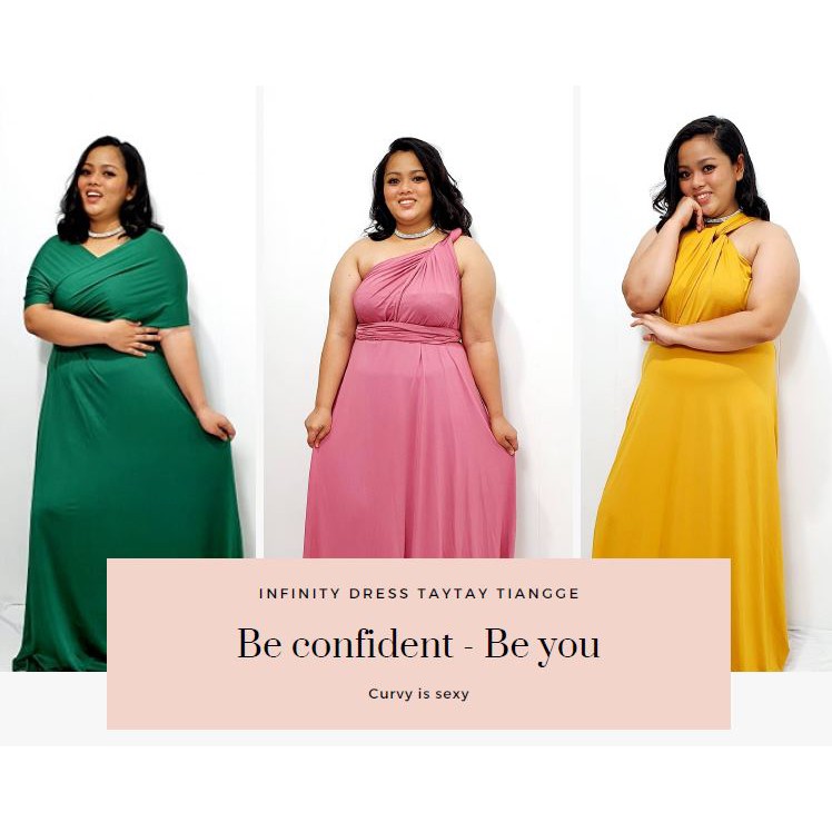 Infinity dress styles for plus size online