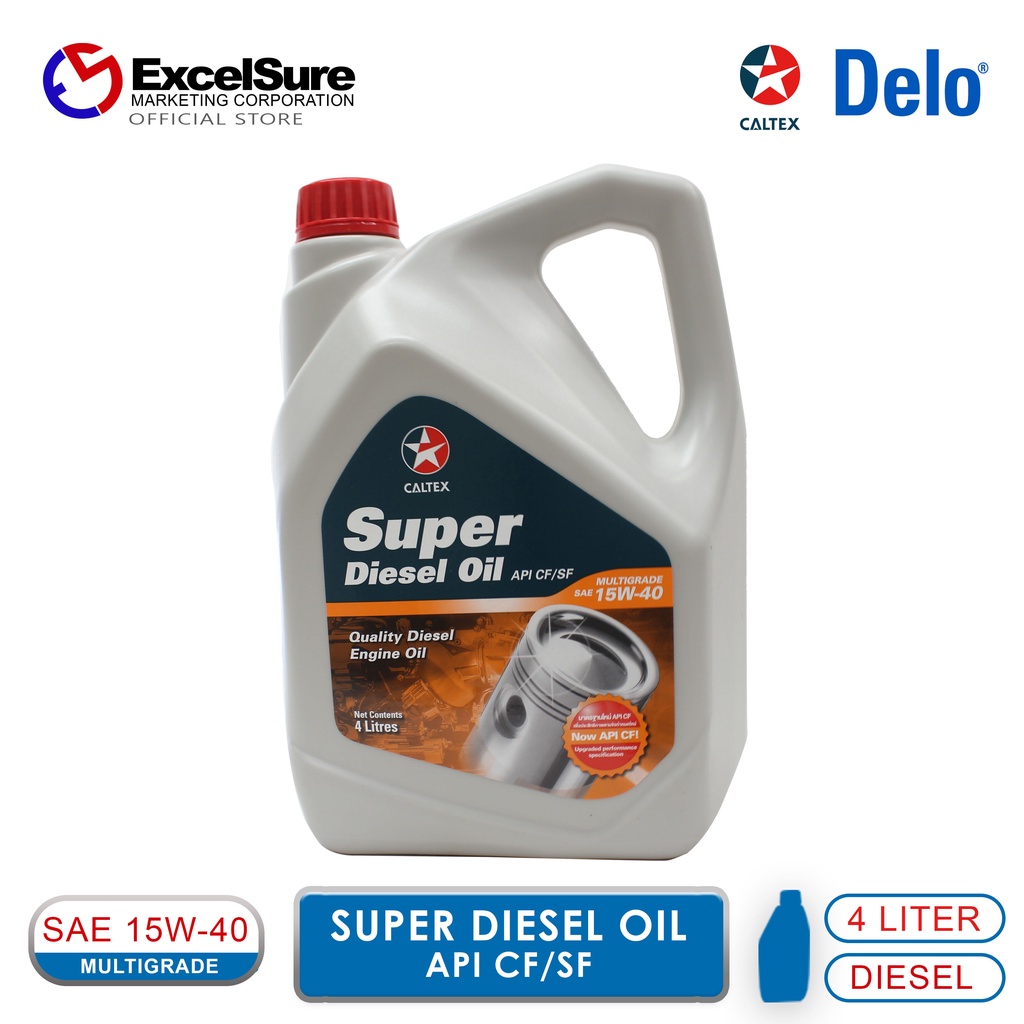 Caltex Super Diesel Engine OIl 4L hPMr Shopee Philippines