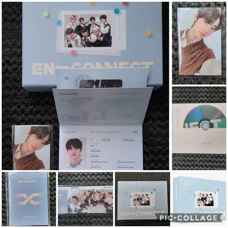 Enhypen Jay Enconnect passport book and on sale dvd photocard