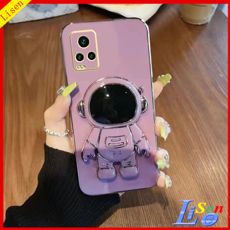 Vivo Y73 case vivo v21e case Vivo v20 case vivo v20 SE v21 v19 neo v23e v23  5g Astronaut Stand Phone Case YHY