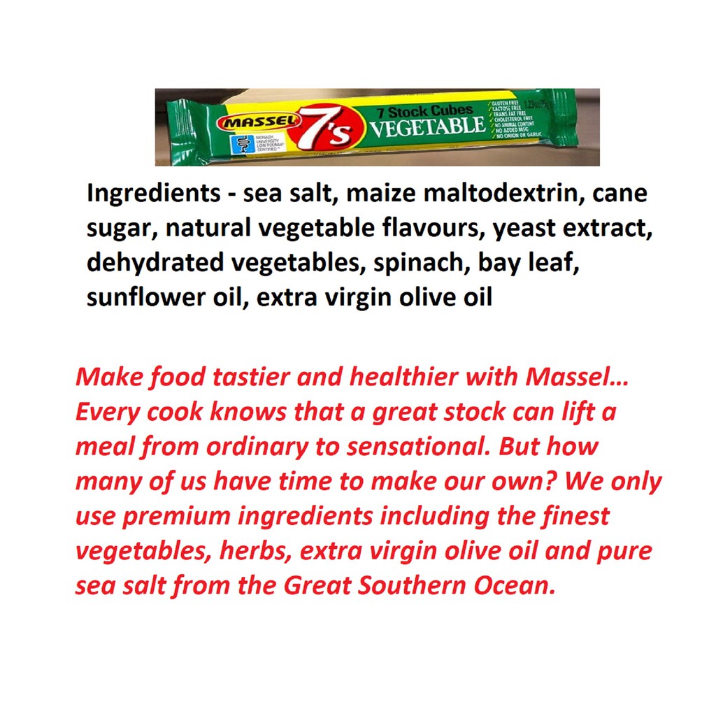 Vegan Buillion Cubes (7 GLUTENFREE vegetable stock cubes) Shopee