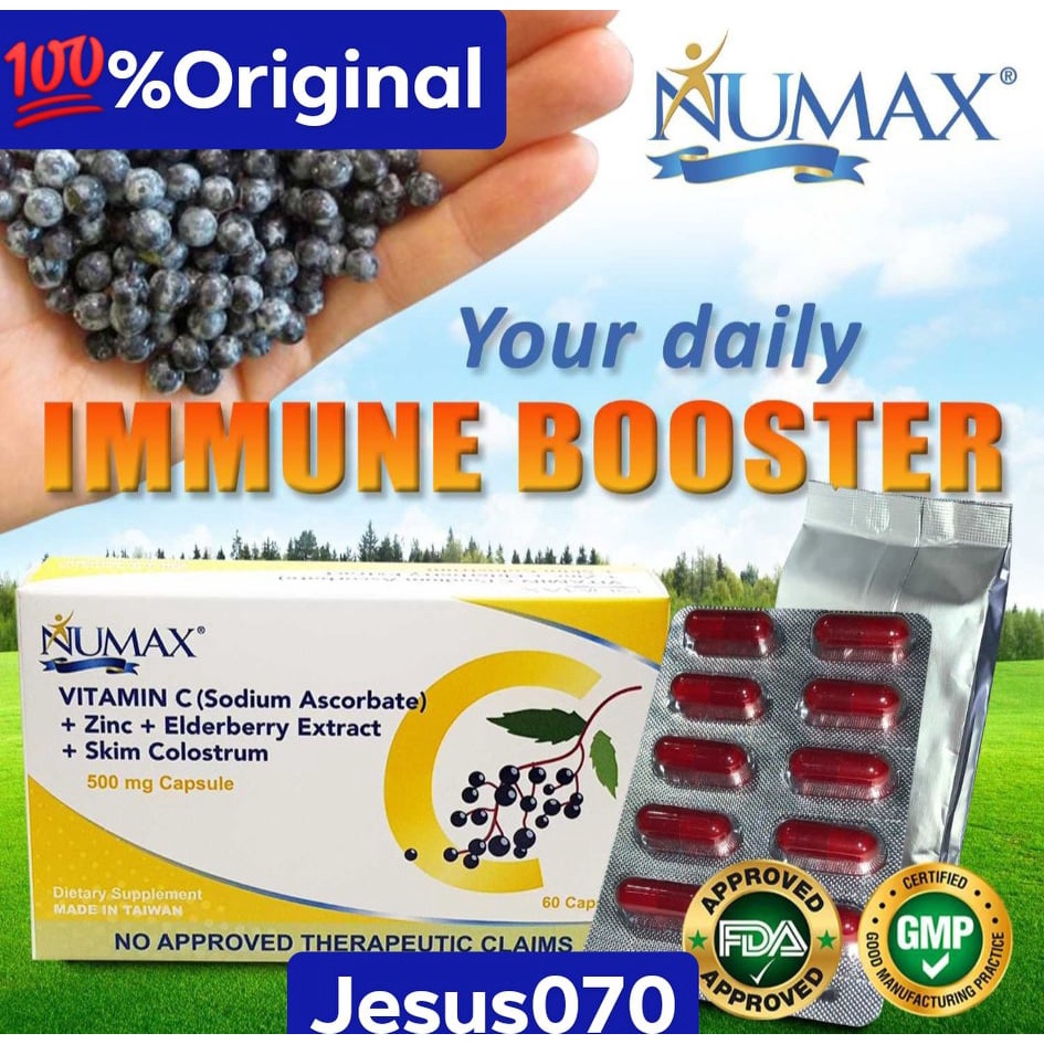 NUMAX VITAMIN C (SODIUM ASCORBATE) + ELDERBERRY EXTRACT+ ZINC + SKIN