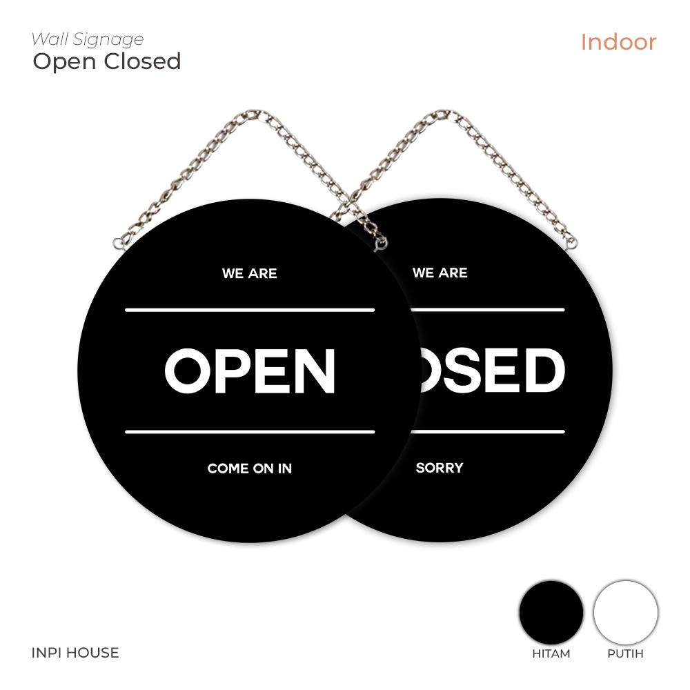 Open closed sign - open close sign - open close wall signage | Shopee ...