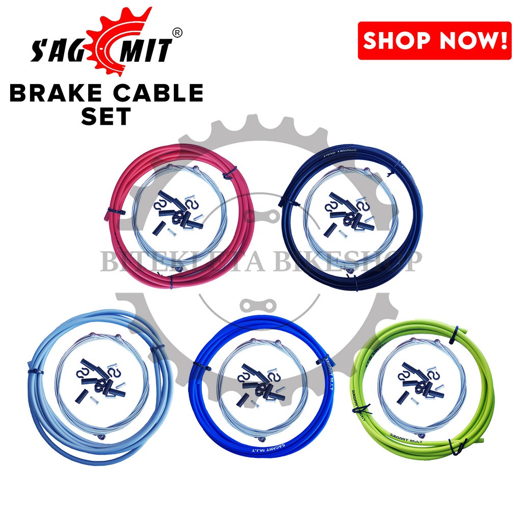 BRAKE CABLE SET (SAGMIT) AVAILABLE IN 5 DIFFERENT COLOR MOUNTAIN BIKE ...