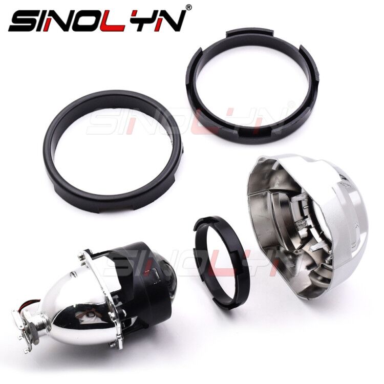 2pcs Centric Rings For adapt 2.5 inch Bi-xenon Projector Lens to 3.0 ...