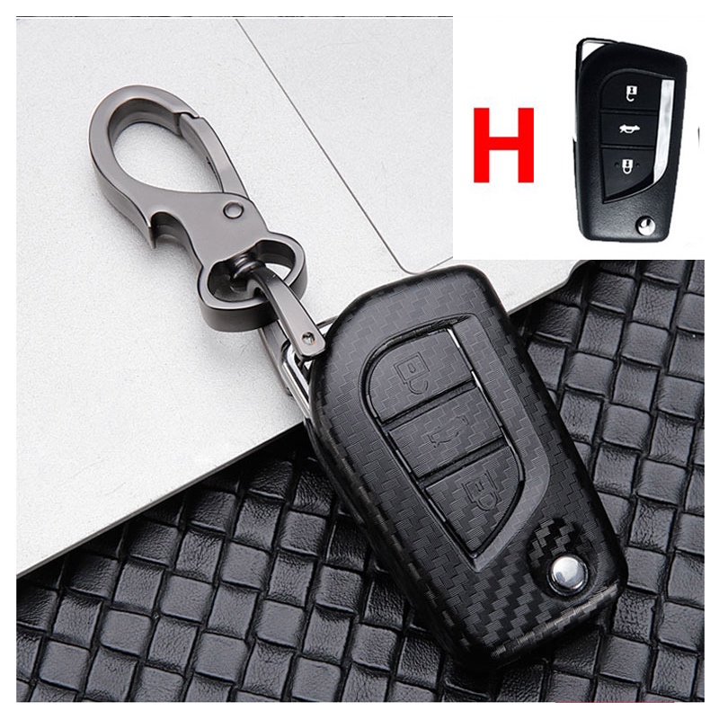 TOYOTA YARIS fortuner vios 2/3/4/5/6 keyless Carbon Fiber ABS Matte Car