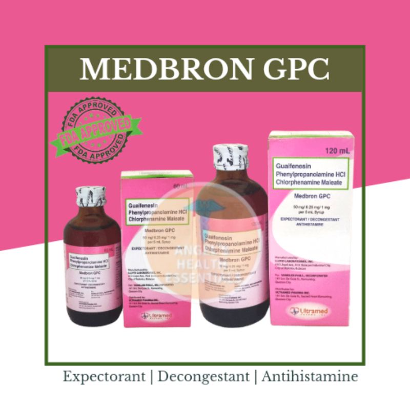 Medbron GPC Syrup Sipon Ubo ng Bata | Shopee Philippines