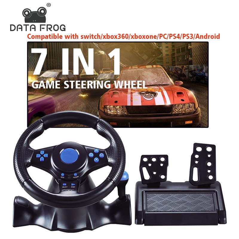 Data Frog Racing Steering Wheel For Switch Xbox 360 PS4 PS3 PS2 PC Game ...