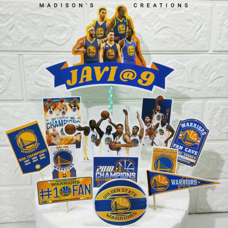 Golden State NBA Cake Topper Basketball Sports theme (Personalize, High ...