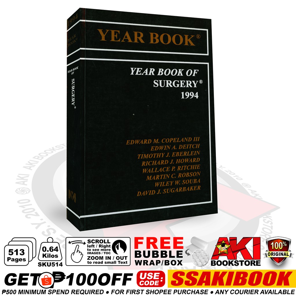 AUTHENTIC Year Book of Surgery © 1994 Copeland III, Deitch, Eberlein ...