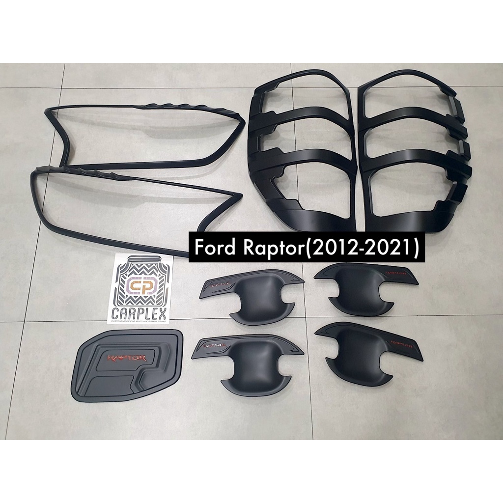 Carplex Ford Raptor 2012-2021 Combo Set Garnish Matte Black Thailand ...
