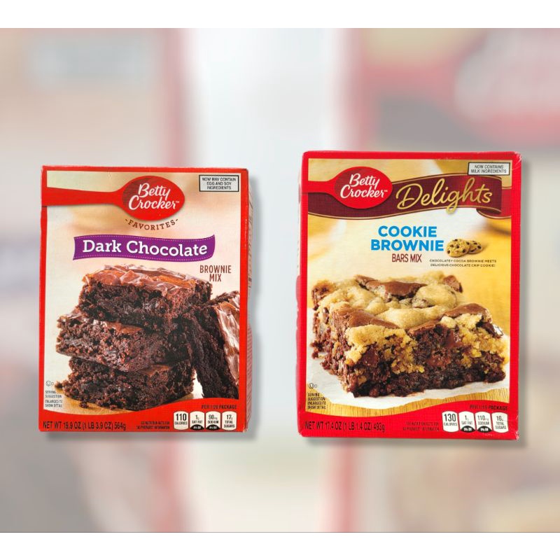 Betty Crocker Dark Chocolate Brownie Mix and Cookie Brownie Mix