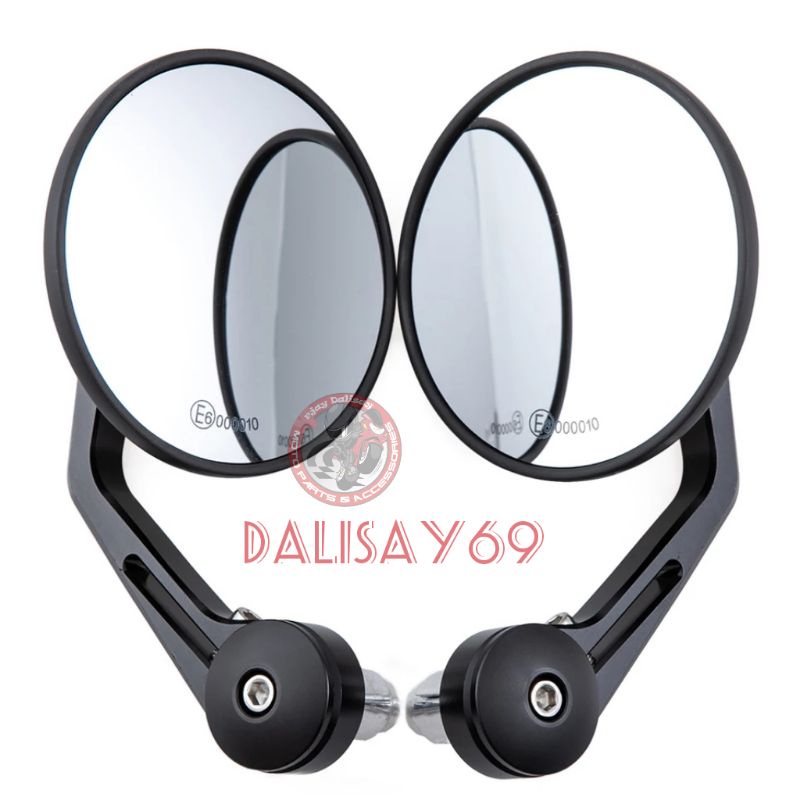 bar end side mirror premium quality 4 inches clear mirror wide view