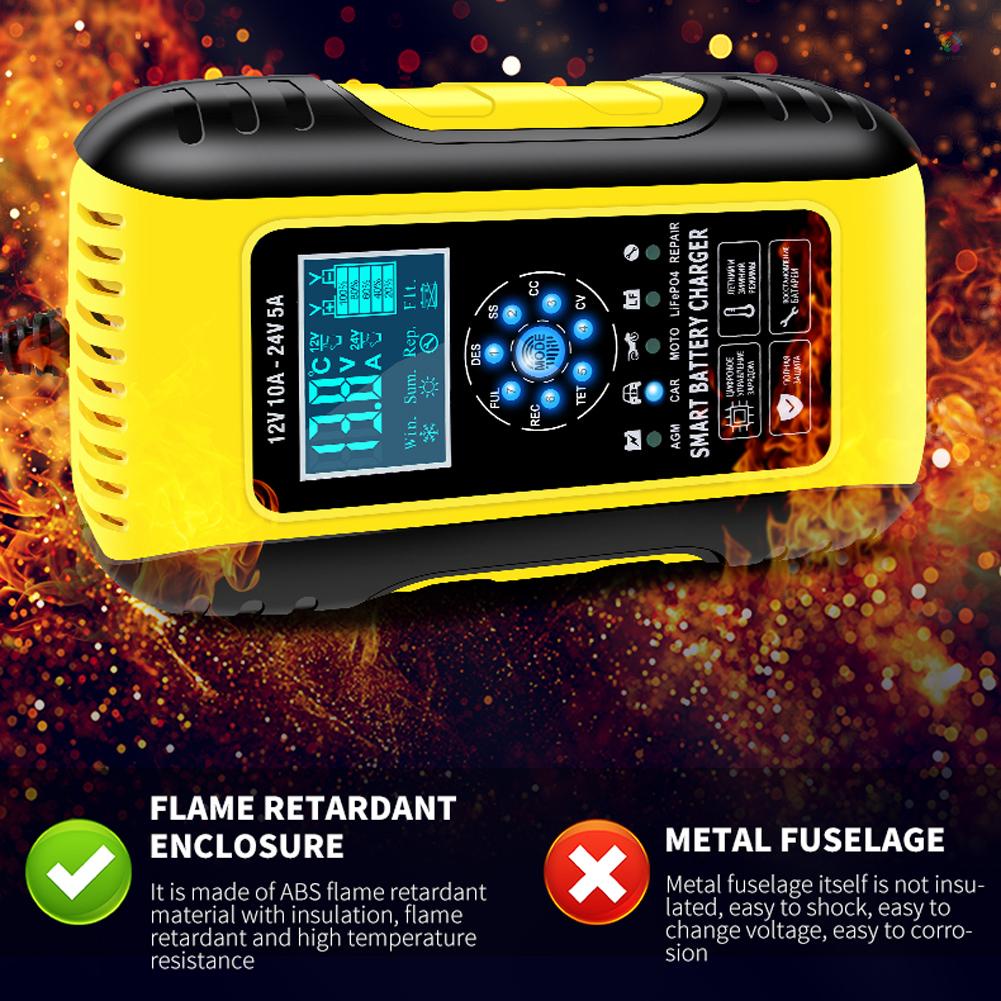 KAWA*Car Battery Chargers 12V/10A 24V/5A Full Automatic Battery