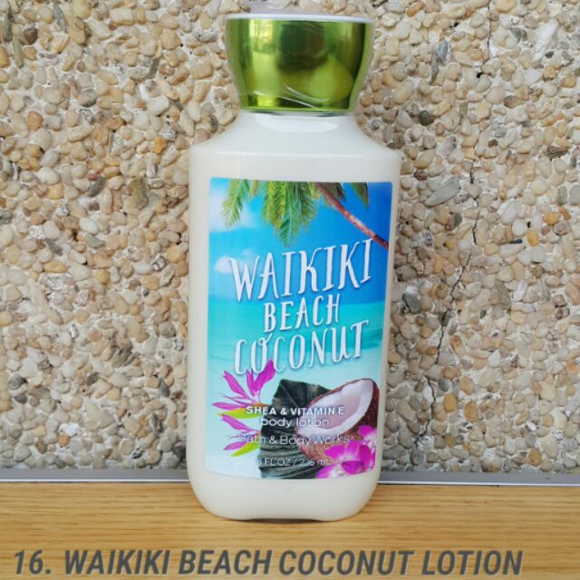 Bath and Body Works Lotion Waikiki Beach Coconut 236mL Shopee Philippines