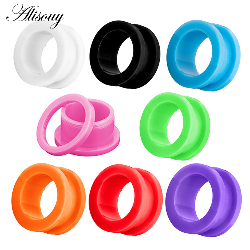 AVYRING 6 Paar Acryl Oor Expander, Gauges, Tunnels Stretchers 6mm-16mm Veelkleurige Plastic Piercing Sieraden Voor Vrouwen Mannen, Siliconen