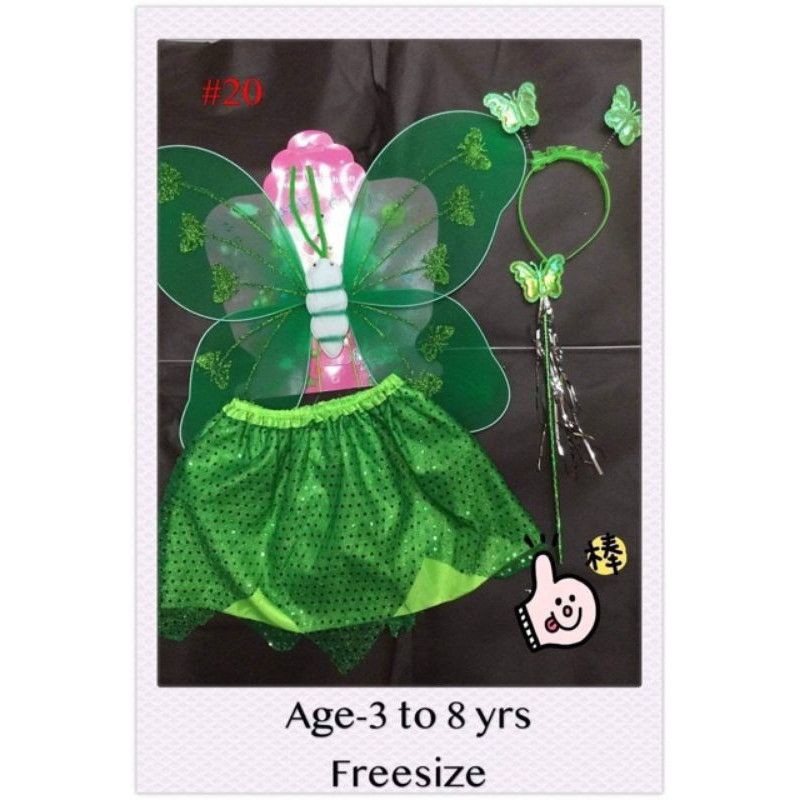 Fairy Tutu skirt set for kids Include (skirt,wond,headband,wing) Shopee Philippines