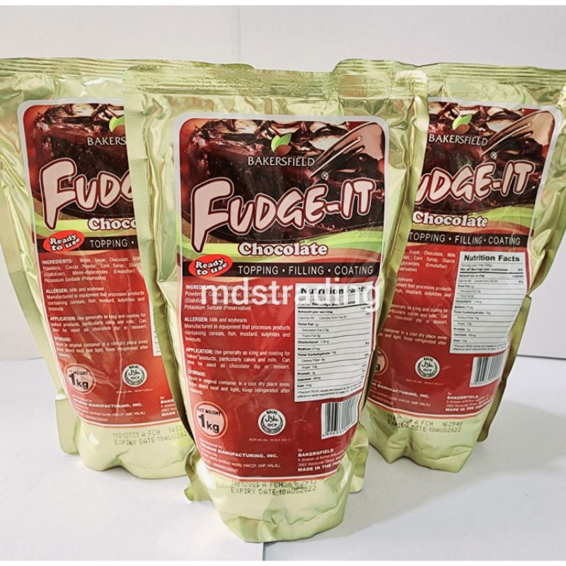Bakersfield Fudgeit Chocolate Caramel Yema Ube 1kg Fudge It Topping