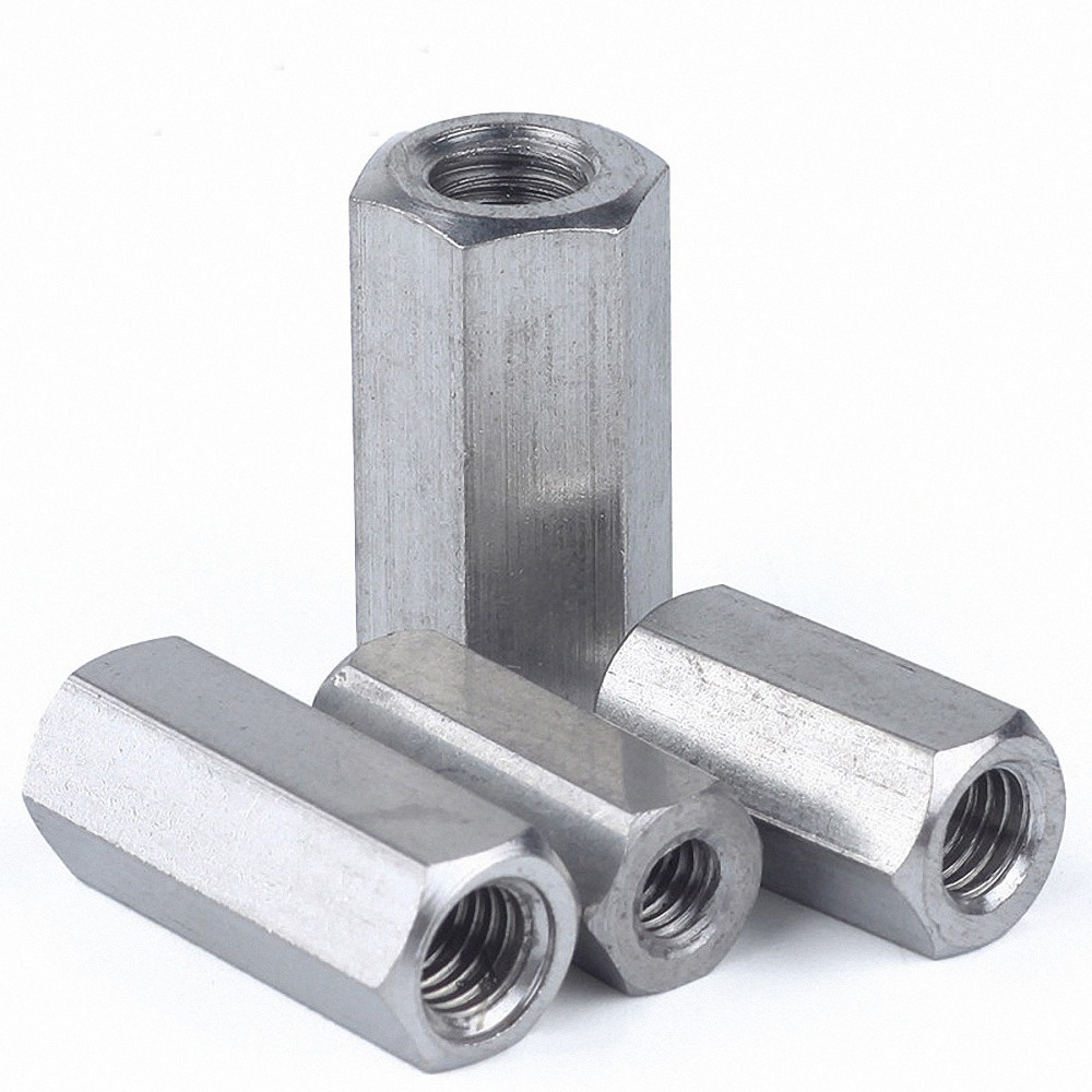 1Pcs Hex Rod Coupler Nut 304 Stainless Steel Metric Coupling M4 M5 M6