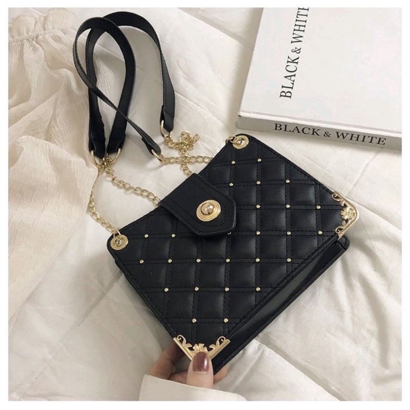 Elegant sling bag (black) Shopee Philippines