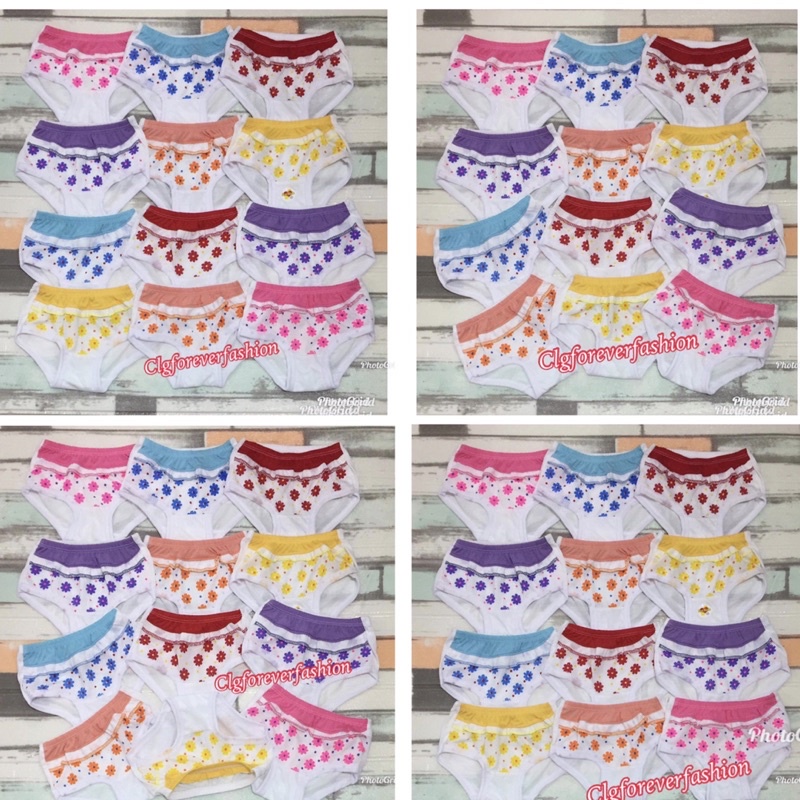 12 pieces Panty Underwear for Newborn Baby girl ( 012 Months