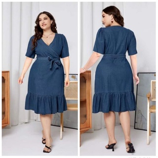 Denim dress plus size dress boho dress infinitydress 2xl cod