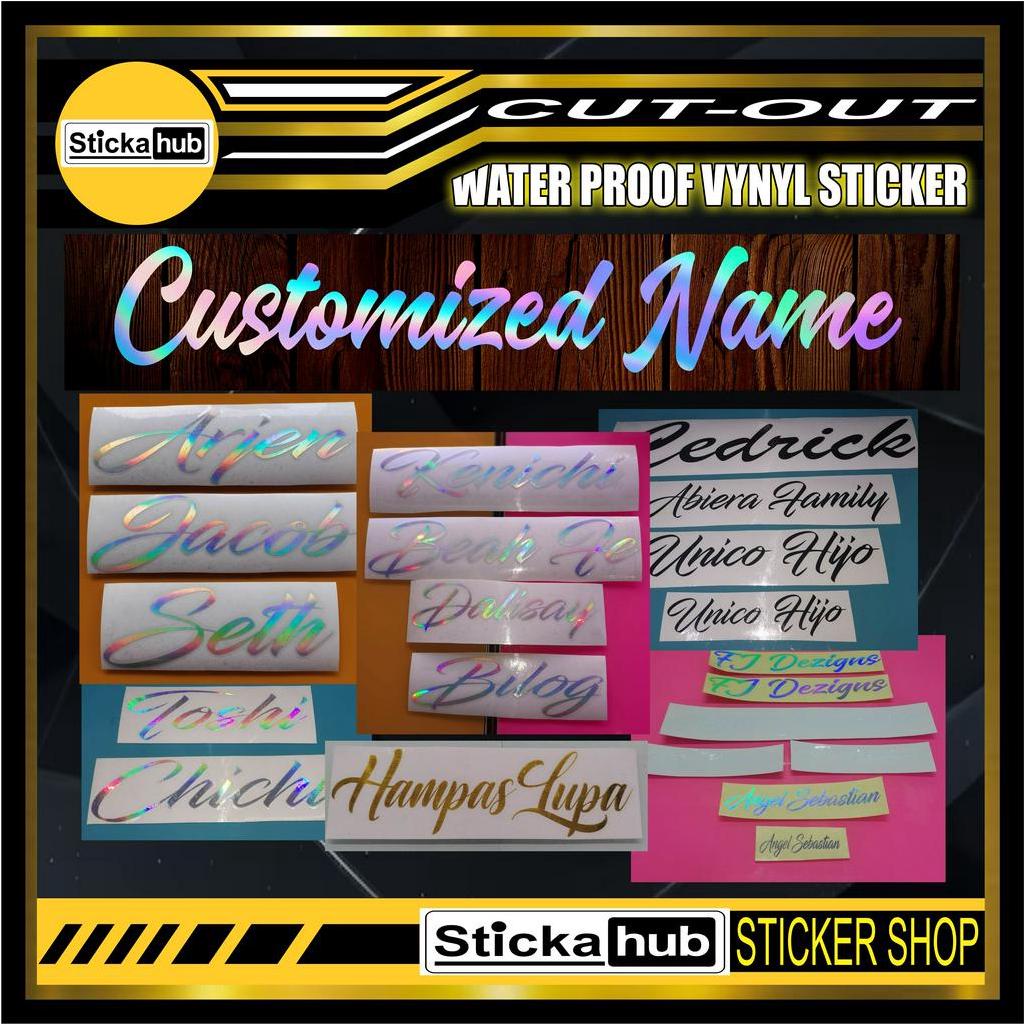 customized name sticker | Shopee Philippines