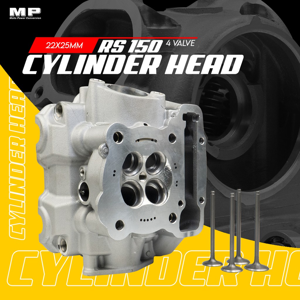 RF MP CYLINDER HEAD RS150 4V 22x25MM | Shopee Philippines