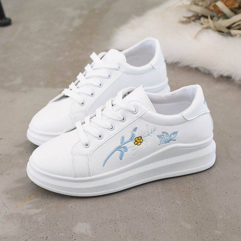 2022 Best Selling Korean Ladies White Shoes Casual Sneakers Versatile ...