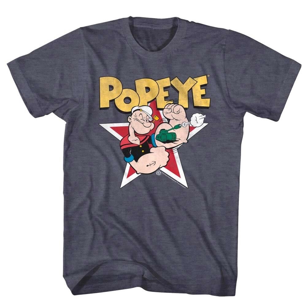 Popeye The Sailorman Salty Men's T-Shirt – Vintage Tattoos Cartoon Icon – American Classics