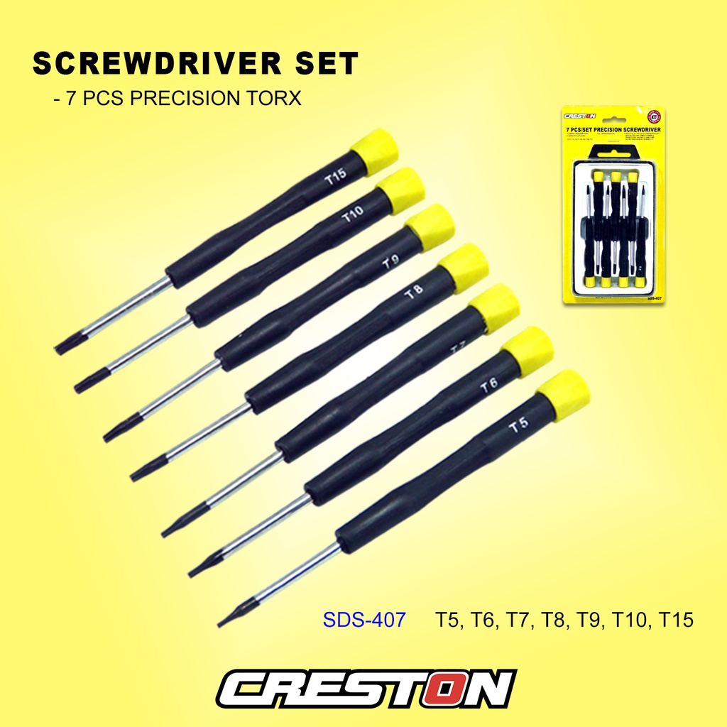 CRESTON precision screwdriver set (TORX) | Shopee Philippines
