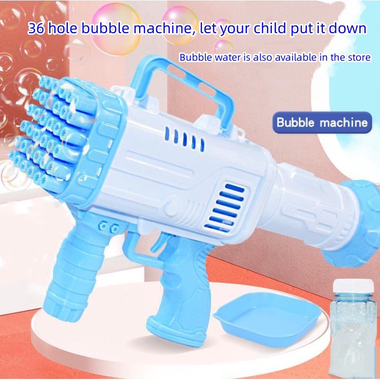 36 Hole Electric Bubble Gun Bazooka Bubble Gun Outdoor Toys Children's ...