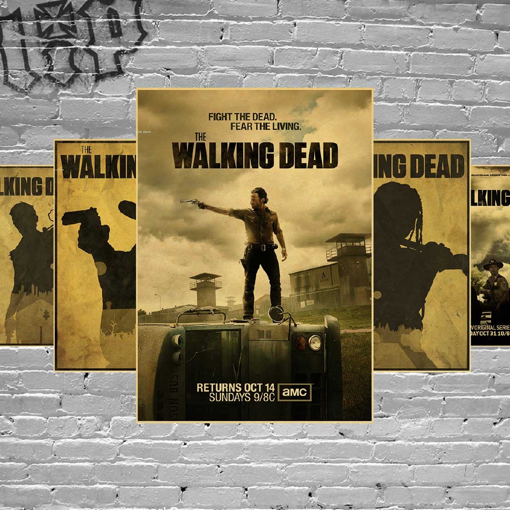 Retro Wall Decor The Walking Dead Poster The Walking Dead Mural Negan Declas Jeffrey