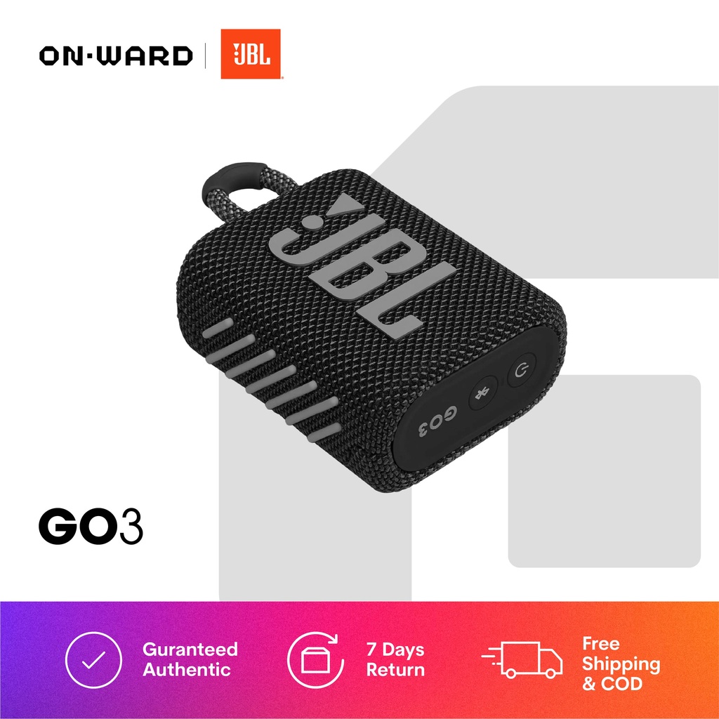 JBL Go 3 Portable Waterproof Speaker Shopee Philippines