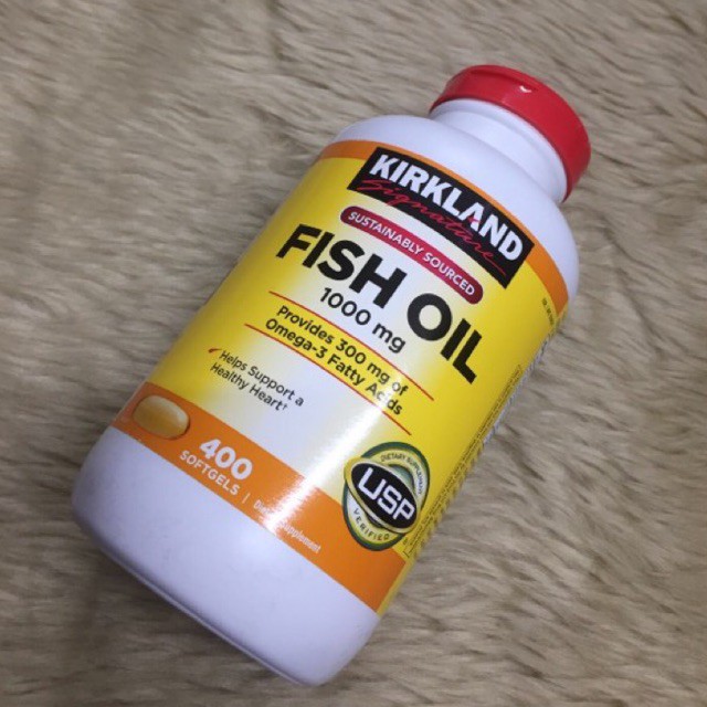 Kirkland fish oil outlet 1000mg 400 softgels