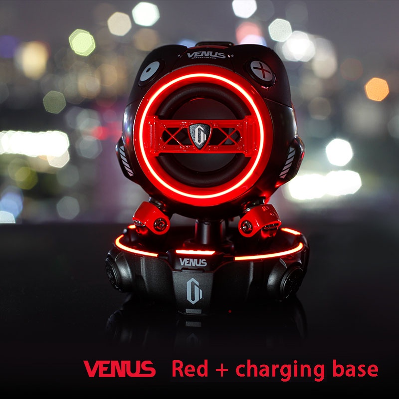 GravaStar Venus G2 RED ワイヤレススピーカー GravaStar Venus G2 Mini Bluetooth Speaker Wireless Subwoofer
