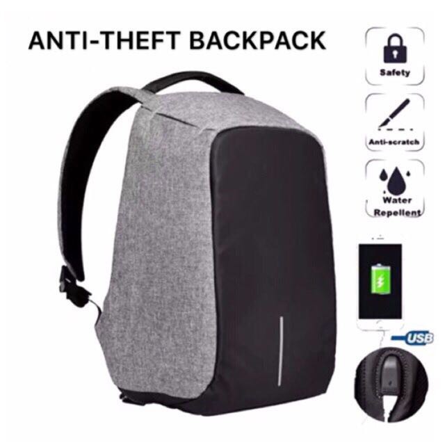 Anti theft bag backpack USB Charger Shopee Philippines