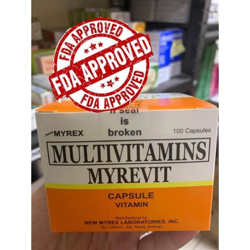 MULTIVITAMINS, MYREVIT 100 CAPSULES Shopee Philippines