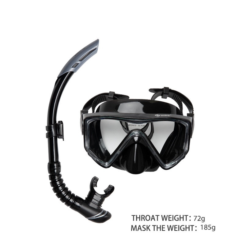 WAVE Professional Scuba Equipment Diving Mask Tempered Glass Anti Fog