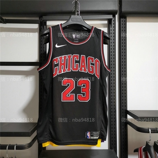 Chicago Bulls Jordan 45 men's nba basketball swingman jersey black red  edition shirt 2021