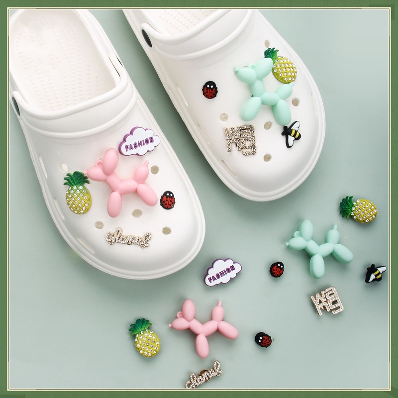 Jibbitz Bts for Crocs Cute Dog Set Shoe Buckle Accessories Jibbitz for Crocs Charms 3D Sesame