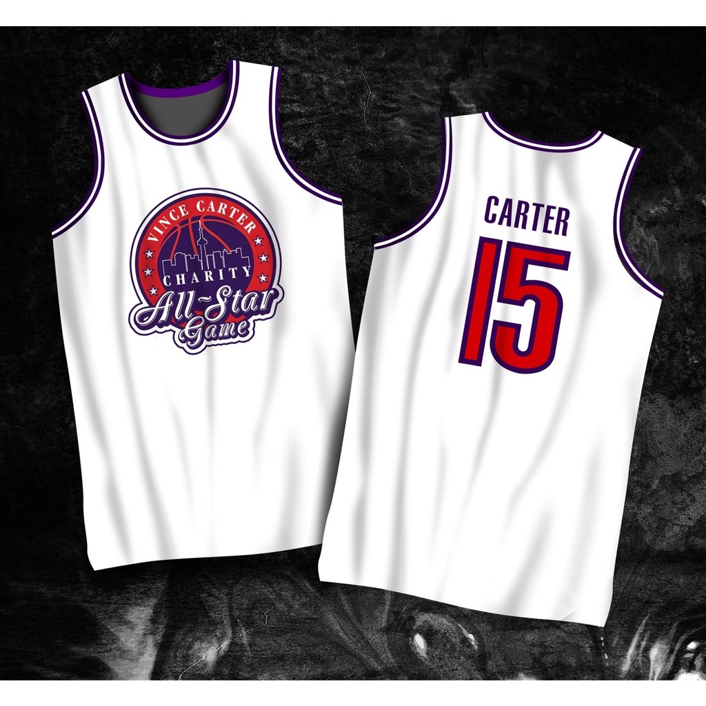ALL STAR CHARITY GAME JERSEY VINCE CARTER 15 Full Sublimation Jersey