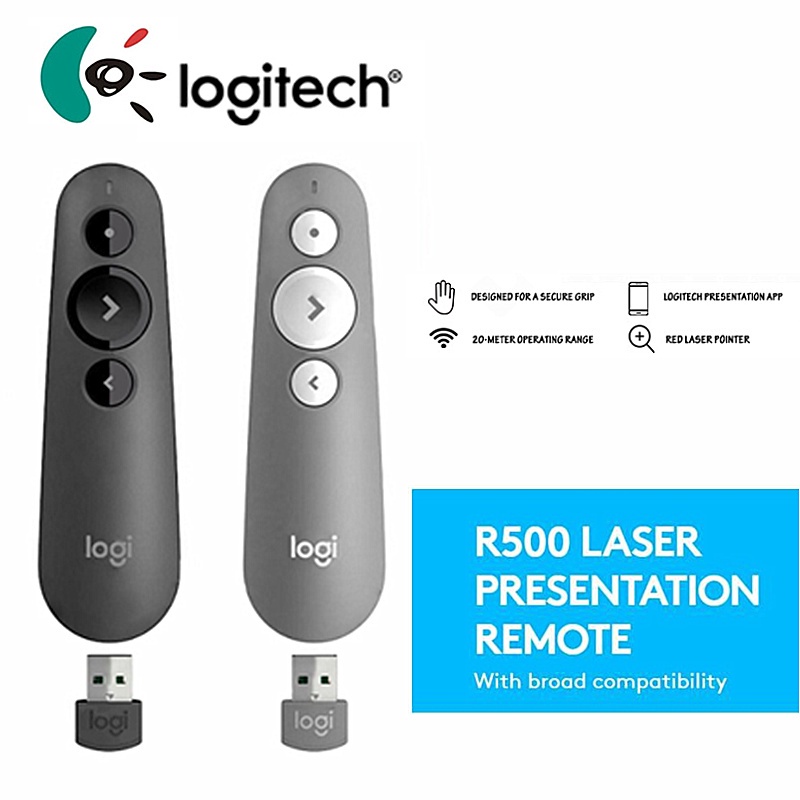 Logitech R500 Presentation Remote Bluetooth Wireless Pointer Pen /USB