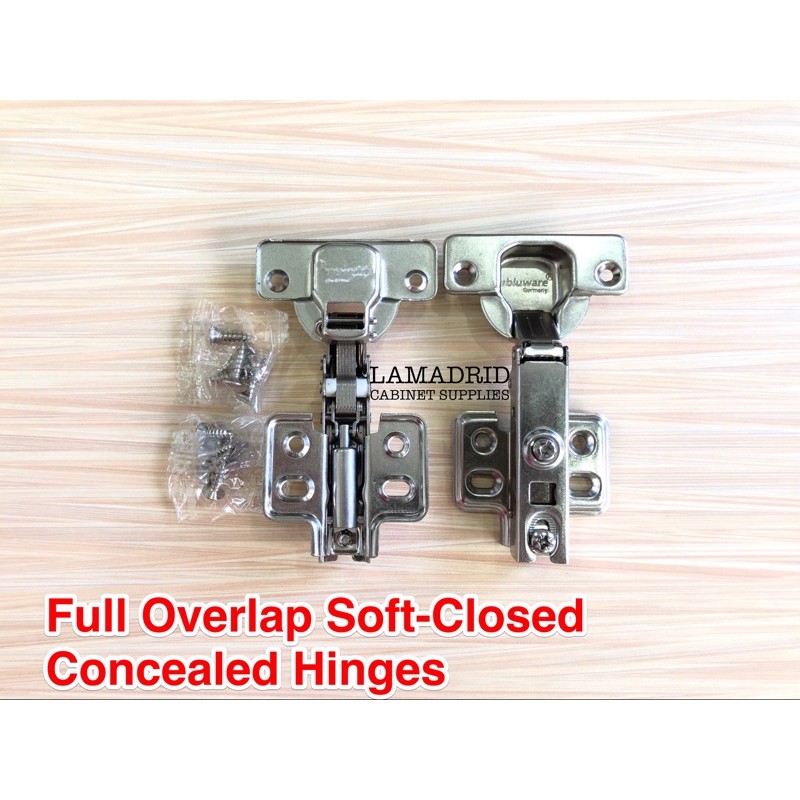 C1 Full Overlap Soft Close Concealed Hinges Sold In Pairs Shopee