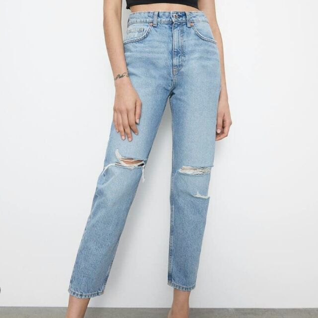 NEW ARRIVAL FASHION MOM JEANS wide leg high waist jeans woman